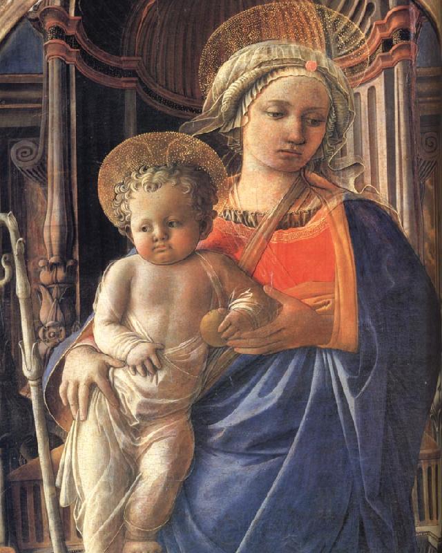Fra Filippo Lippi Details of Madonna and Child with Angels,St Frediano and St Augustine France oil painting art